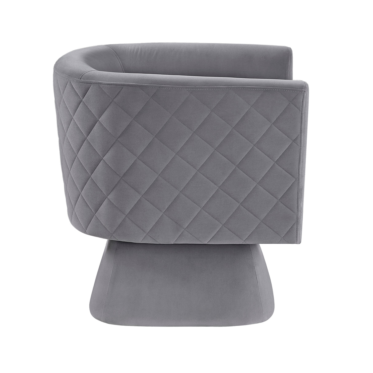 Candace Gray Velvet Swivel Accent Chair from Homelegance - Luna Furniture