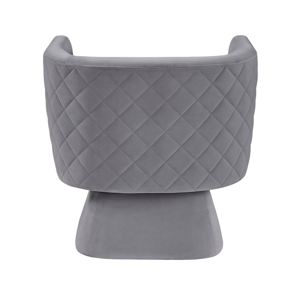 Candace Gray Velvet Swivel Accent Chair from Homelegance - Luna Furniture