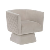 Candace Taupe Velvet Swivel Accent Chair from Homelegance - Luna Furniture