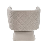 Candace Taupe Velvet Swivel Accent Chair from Homelegance - Luna Furniture