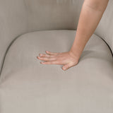 Candace Taupe Velvet Swivel Accent Chair from Homelegance - Luna Furniture