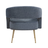Roslyn Dark Gray Velvet Accent Chair from Homelegance - Luna Furniture