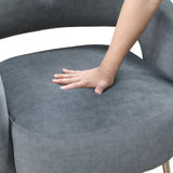 Roslyn Dark Gray Velvet Accent Chair from Homelegance - Luna Furniture