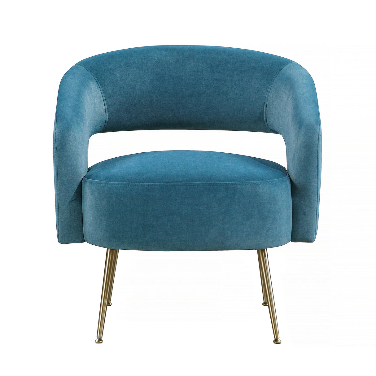 Roslyn Dark Teal Velvet Accent Chair from Homelegance - Luna Furniture