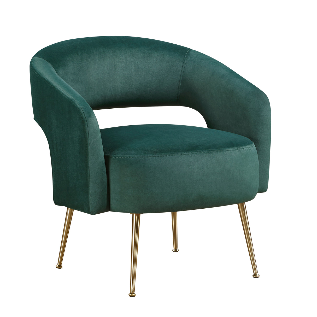 Roslyn Green Velvet Accent Chair from Homelegance - Luna Furniture