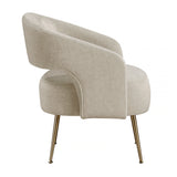 Roslyn Taupe Velvet Accent Chair from Homelegance - Luna Furniture