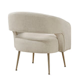 Roslyn Taupe Velvet Accent Chair from Homelegance - Luna Furniture