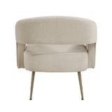 Roslyn Taupe Velvet Accent Chair from Homelegance - Luna Furniture