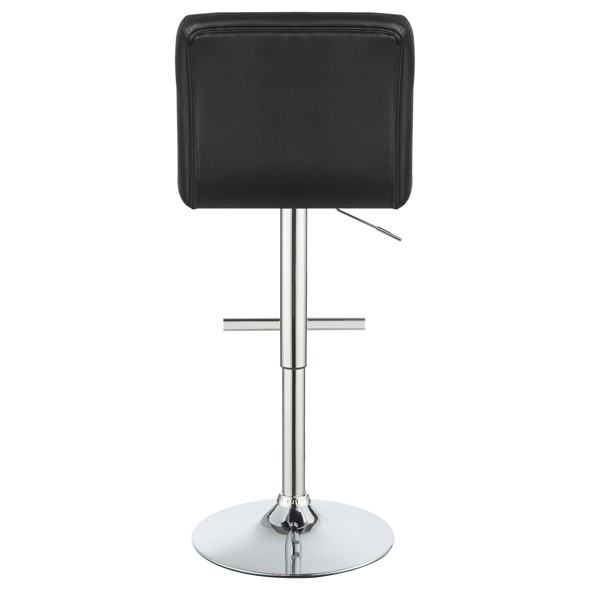 Lenny Black Upholstered Adjustable Bar Stool, Set of 2 from Coaster - Luna Furniture