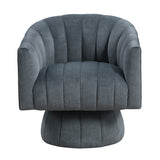 Bristol Dark Gray Swivel Chair from Homelegance - Luna Furniture