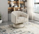 Bristol Dark Teal Swivel Chair from Homelegance - Luna Furniture