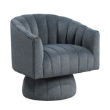 Bristol Dark Gray Swivel Chair from Homelegance - Luna Furniture