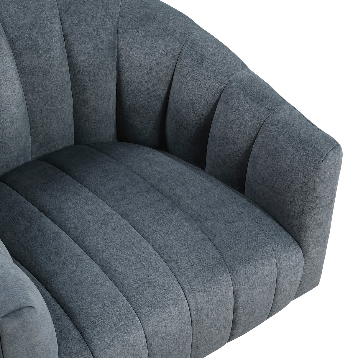 Bristol Dark Gray Swivel Chair from Homelegance - Luna Furniture