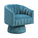 Bristol Dark Teal Swivel Chair from Homelegance - Luna Furniture