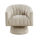Bristol Taupe Swivel Chair from Homelegance - Luna Furniture
