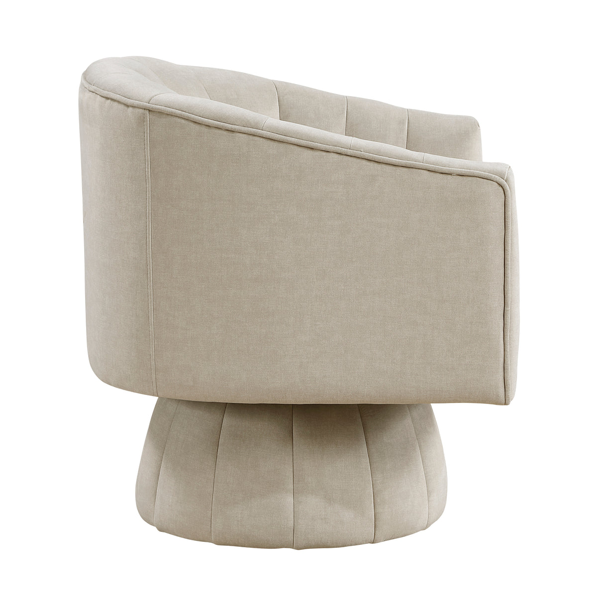 Bristol Taupe Swivel Chair from Homelegance - Luna Furniture