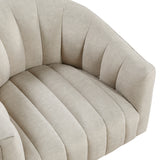 Bristol Taupe Swivel Chair from Homelegance - Luna Furniture