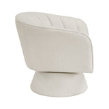 Eve Beige Swivel Chair from Homelegance - Luna Furniture