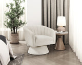 Eve Beige Swivel Chair from Homelegance - Luna Furniture