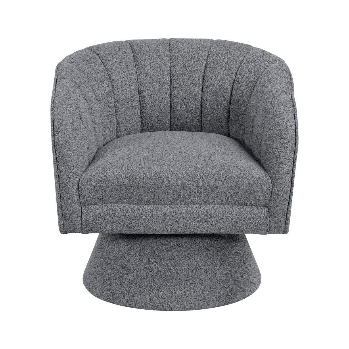 Eve Gray Swivel Chair from Homelegance - Luna Furniture
