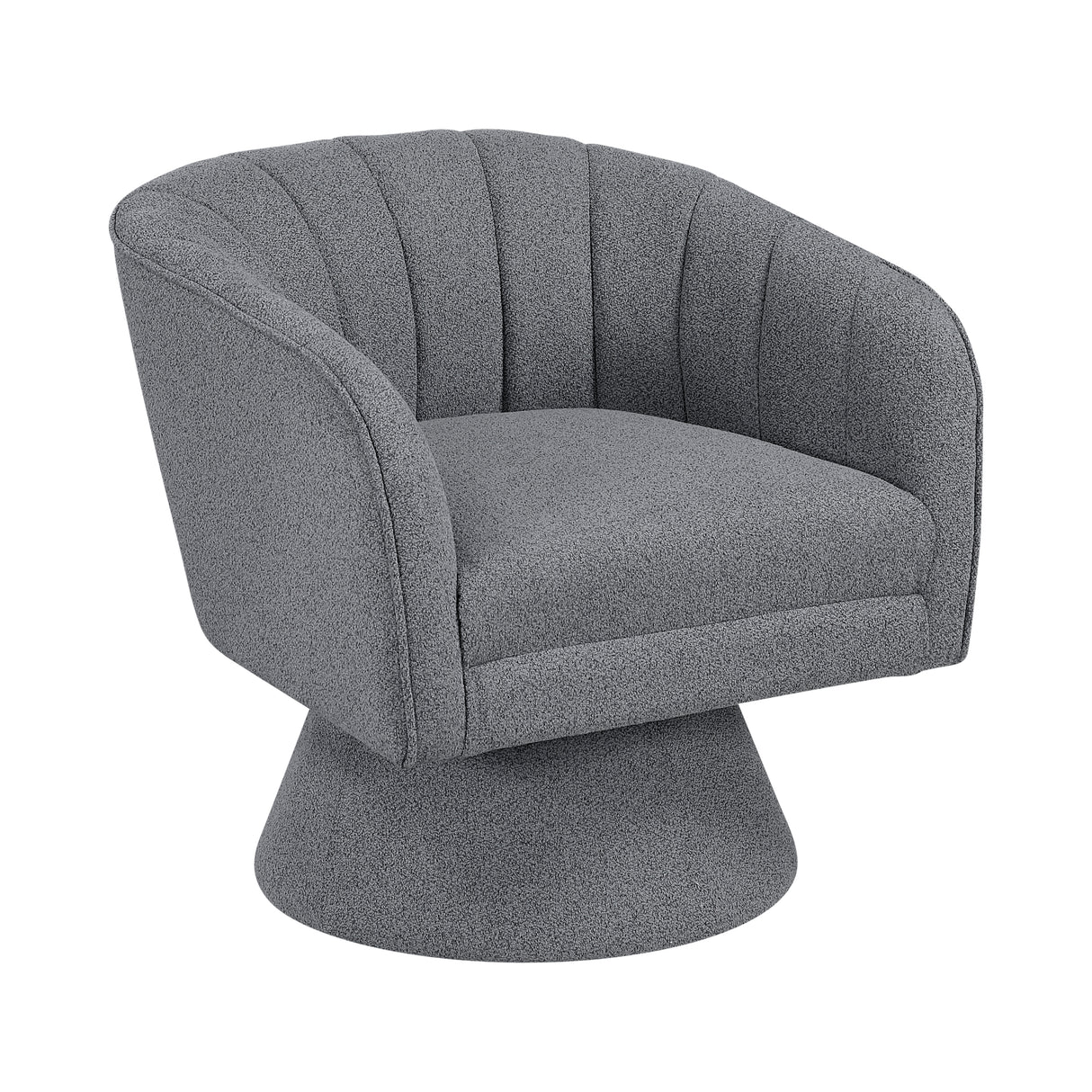 Eve Gray Swivel Chair from Homelegance - Luna Furniture
