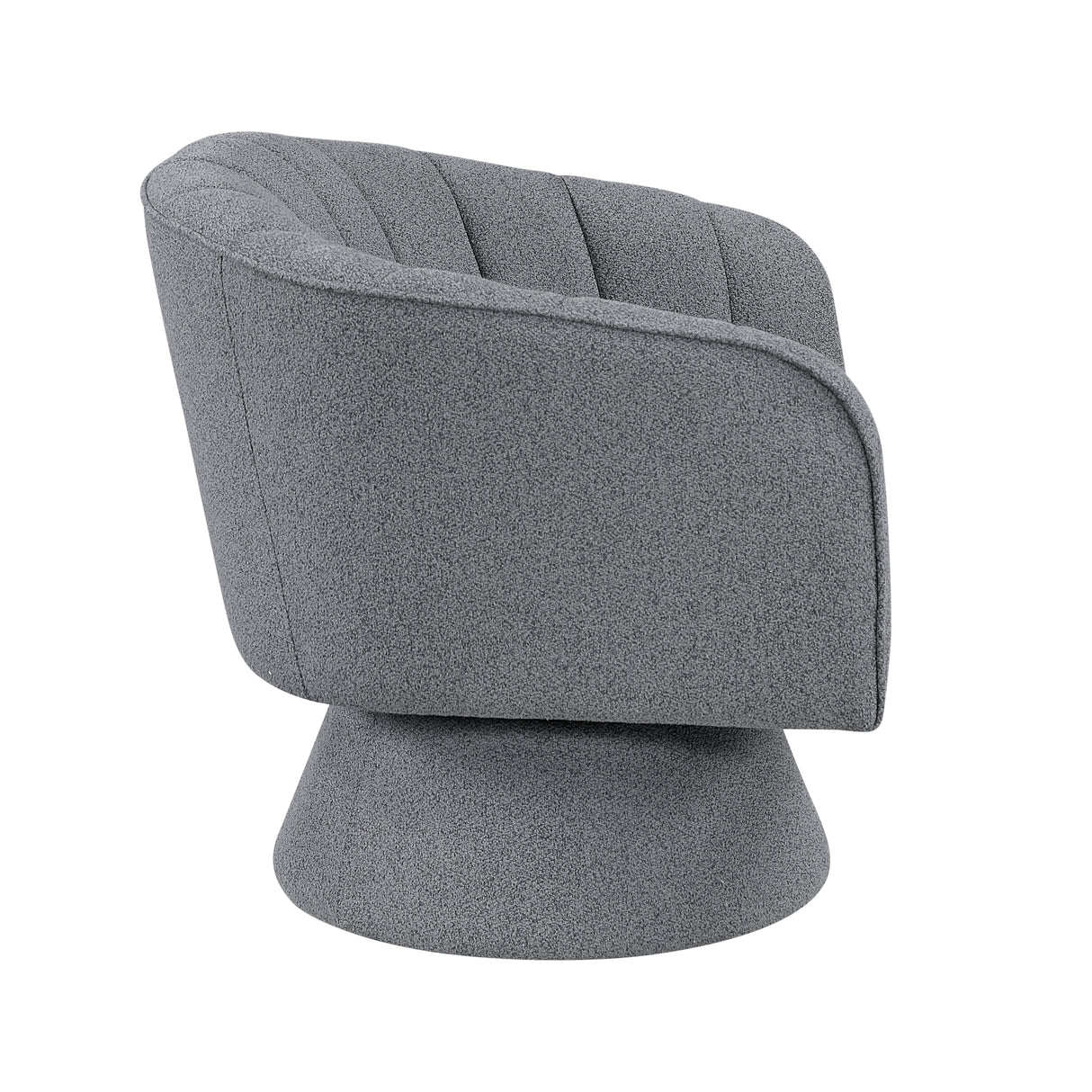 Eve Gray Swivel Chair from Homelegance - Luna Furniture