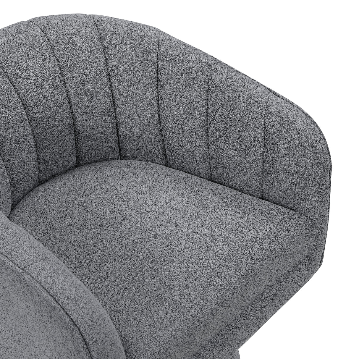 Eve Gray Swivel Chair from Homelegance - Luna Furniture