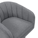 Eve Gray Swivel Chair from Homelegance - Luna Furniture