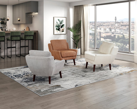 Ellie Dark Gray Accent Chair from Homelegance - Luna Furniture