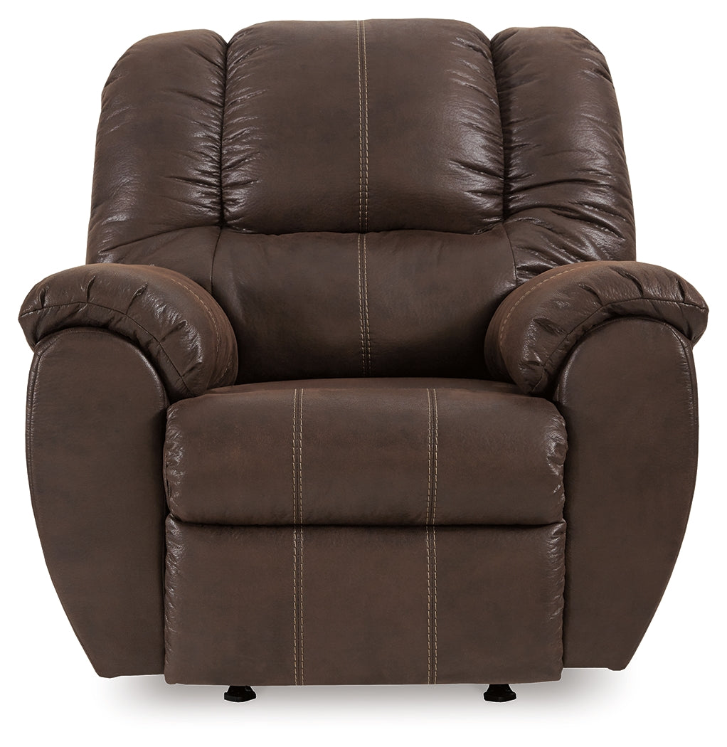 McGann Walnut Recliner from Ashley Furniture - Luna Furniture