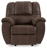 McGann Walnut Recliner from Ashley Furniture - Luna Furniture
