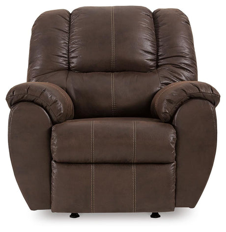 McGann Walnut Recliner from Ashley Furniture - Luna Furniture