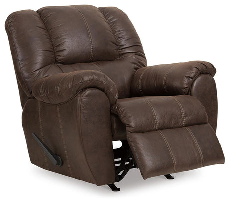 McGann Walnut Recliner from Ashley Furniture - Luna Furniture
