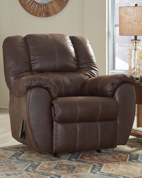 McGann Walnut Recliner from Ashley - Luna Furniture