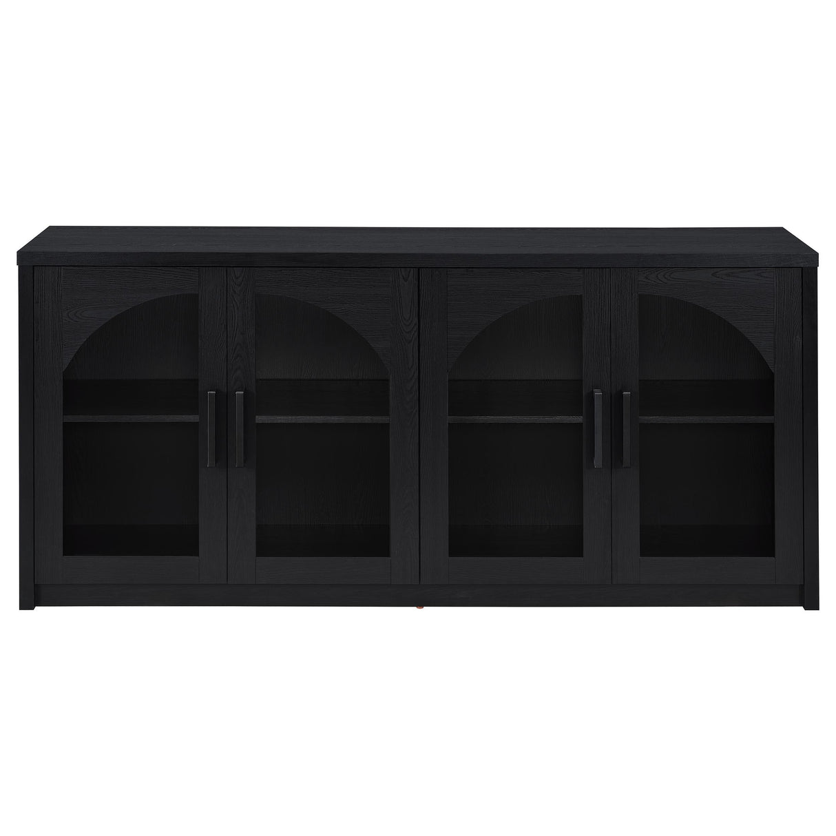 Riva Black 4-Door Dining Sideboard from Coaster - Luna Furniture