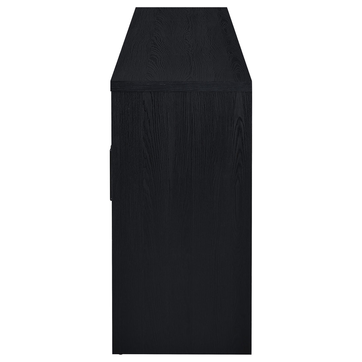 Riva Black 4-Door Dining Sideboard from Coaster - Luna Furniture