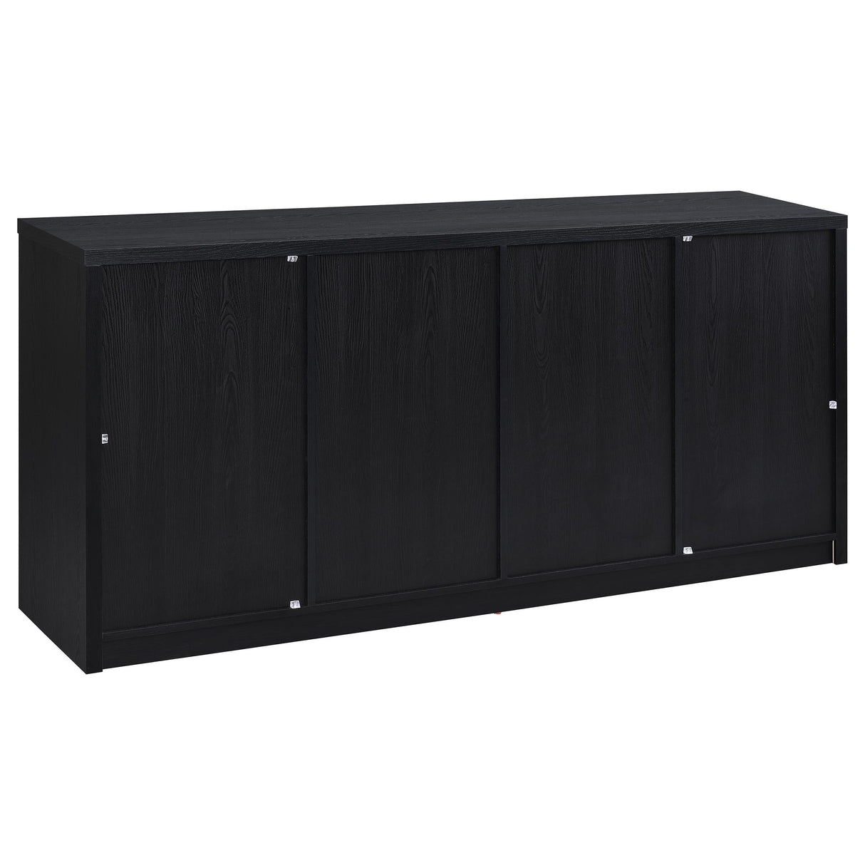 Riva Black 4-Door Dining Sideboard from Coaster - Luna Furniture