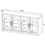 Riva Black 4-Door Dining Sideboard from Coaster - Luna Furniture