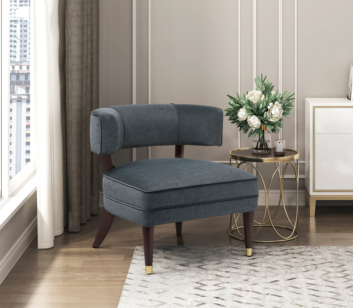 Wilson Dark Gray Accent Chair from Homelegance - Luna Furniture