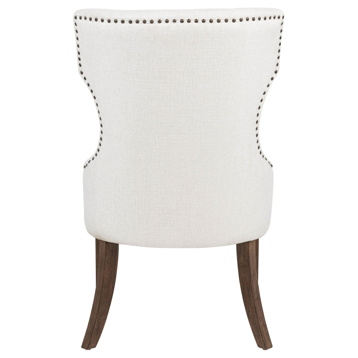 Baney Dark Oak Fabric Upholstered Dining Side Chair from Coaster - Luna Furniture