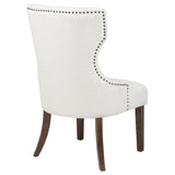 Baney Dark Oak Fabric Upholstered Dining Side Chair from Coaster - Luna Furniture