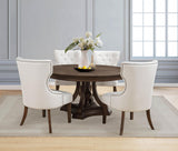 Ridgewell Dark Oak 5-piece Round Pedestal Dining Set from Coaster - Luna Furniture