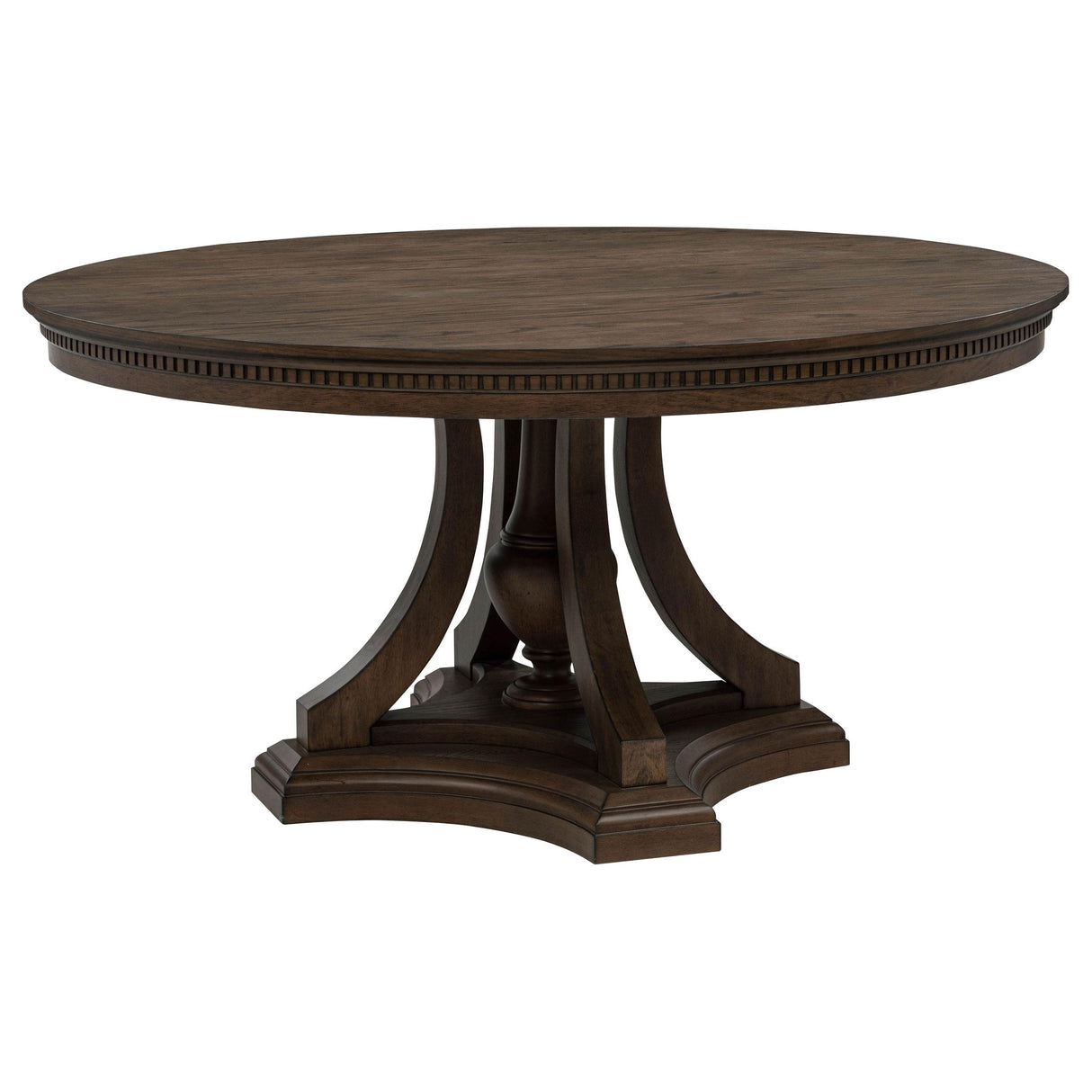 Ridgewell Dark Oak 5-piece Round Pedestal Dining Set from Coaster - Luna Furniture