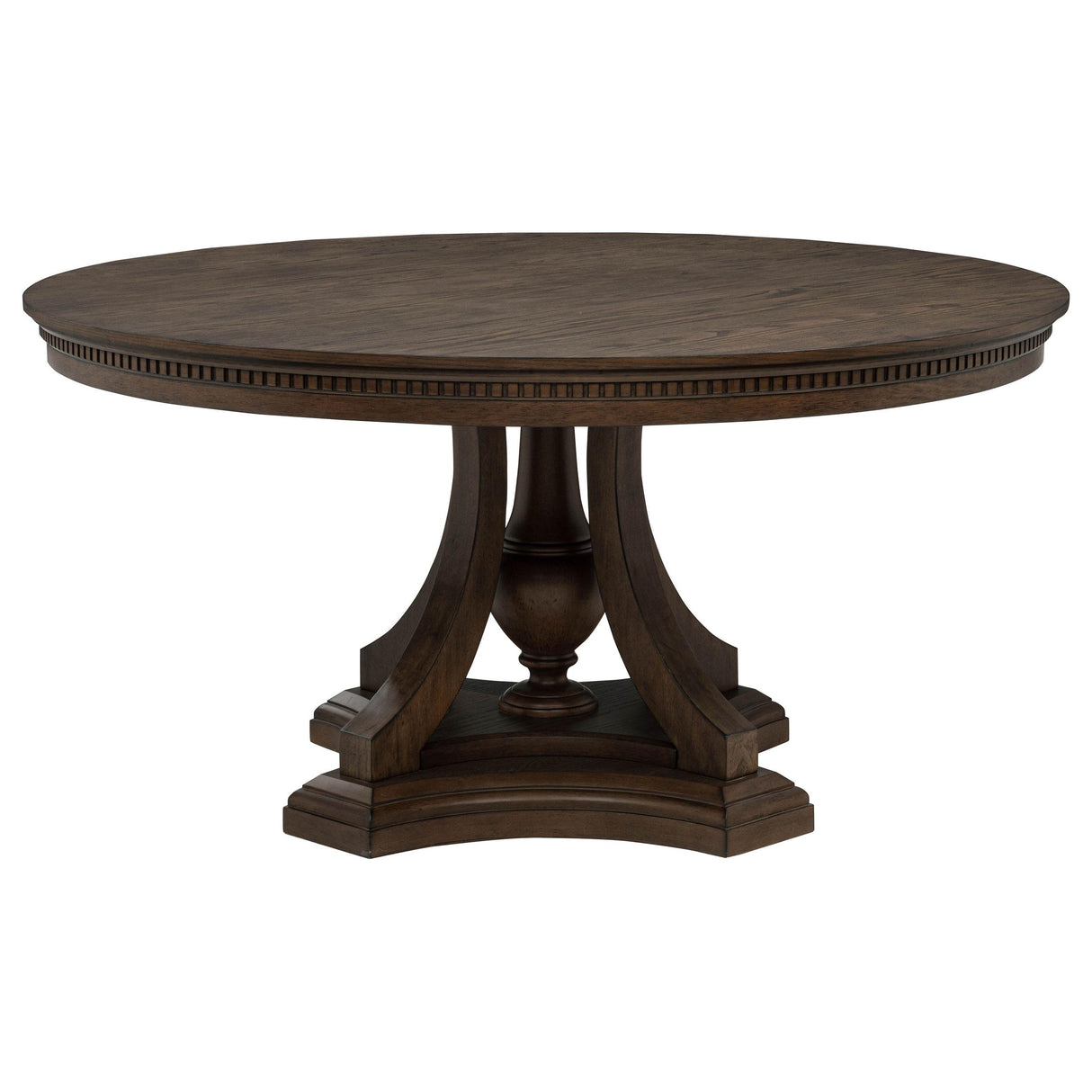 Ridgewell Dark Oak 5-piece Round Pedestal Dining Set from Coaster - Luna Furniture