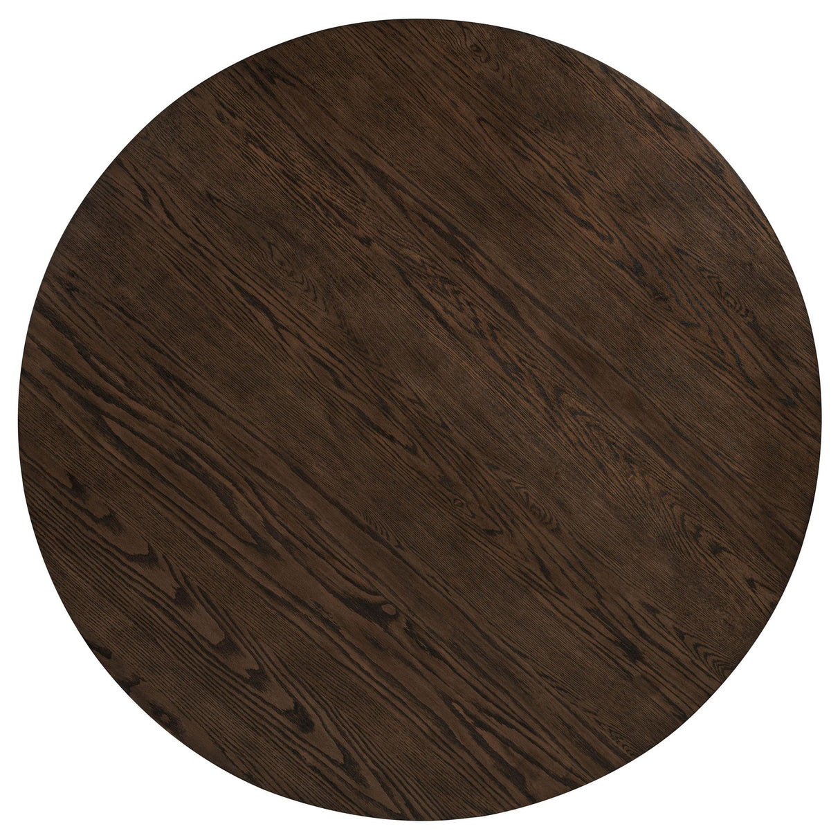 Ridgewell Dark Oak Round Pedestal Dining Table from Coaster - Luna Furniture