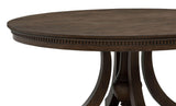 Ridgewell Dark Oak Round Pedestal Dining Table from Coaster - Luna Furniture