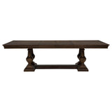 Ridgewell Dark Oak 7-piece Rectangular Trestle Dining Set from Coaster - Luna Furniture