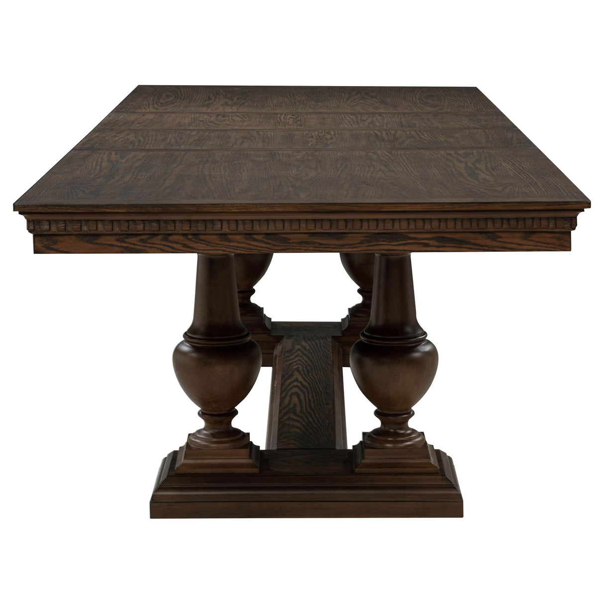 Ridgewell Dark Oak 9-piece Rectangular Trestle Dining Set from Coaster - Luna Furniture