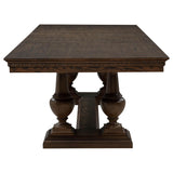 Ridgewell Dark Oak 9-piece Rectangular Trestle Dining Set from Coaster - Luna Furniture