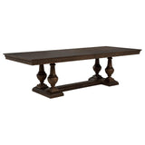 Ridgewell Dark Oak Rectangular Trestle Dining Table from Coaster - Luna Furniture